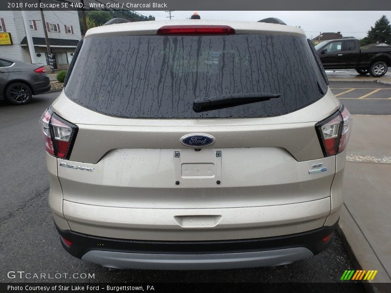 White Gold / Charcoal Black 2018 Ford Escape SE 4WD
