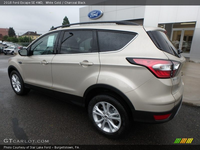 White Gold / Charcoal Black 2018 Ford Escape SE 4WD