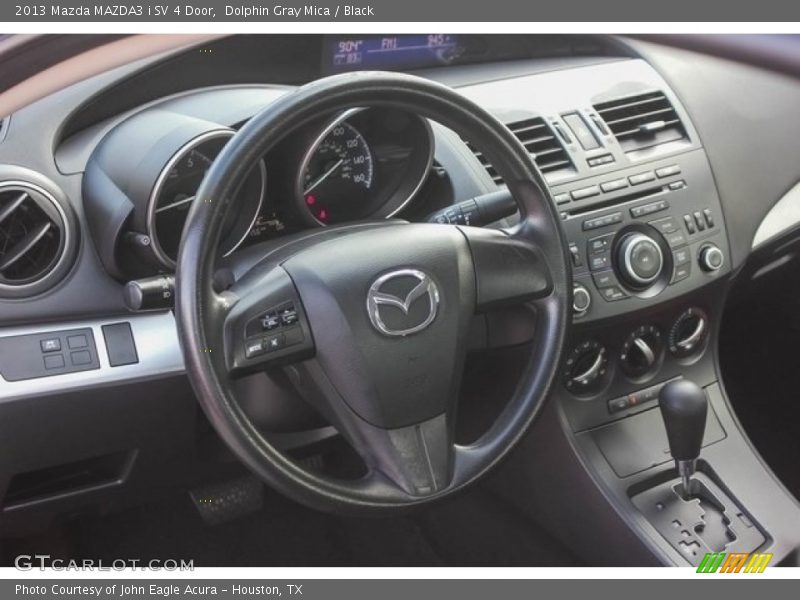 Dolphin Gray Mica / Black 2013 Mazda MAZDA3 i SV 4 Door