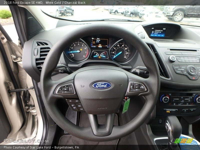 White Gold / Charcoal Black 2018 Ford Escape SE 4WD