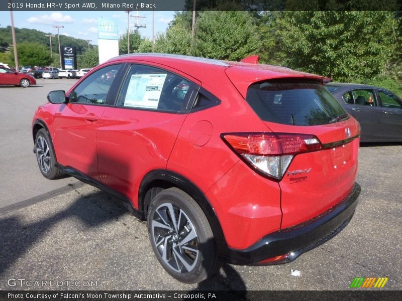 Milano Red / Black 2019 Honda HR-V Sport AWD