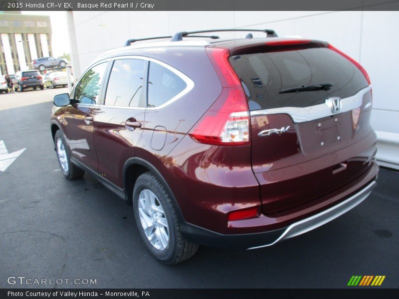 Basque Red Pearl II / Gray 2015 Honda CR-V EX