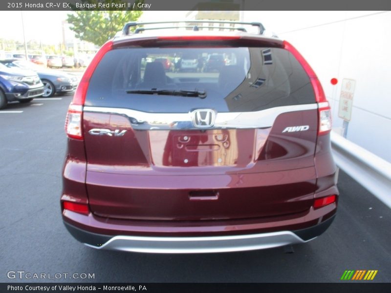 Basque Red Pearl II / Gray 2015 Honda CR-V EX
