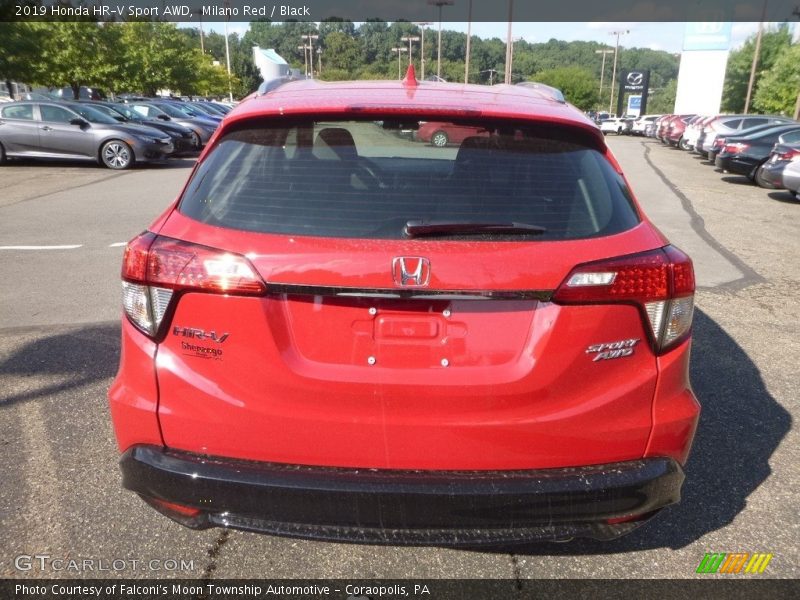 Milano Red / Black 2019 Honda HR-V Sport AWD