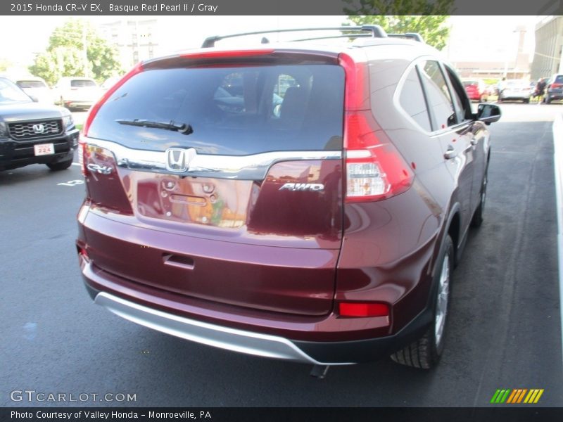 Basque Red Pearl II / Gray 2015 Honda CR-V EX