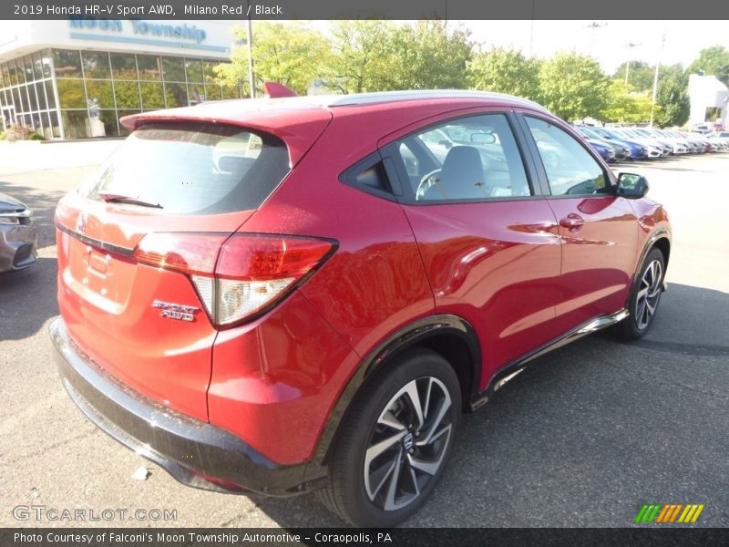 Milano Red / Black 2019 Honda HR-V Sport AWD