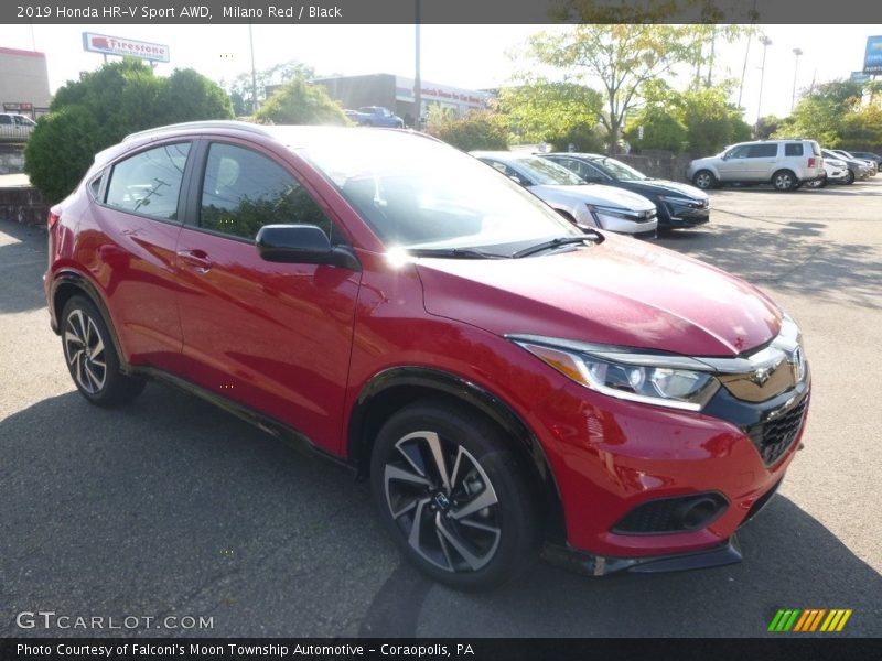 Milano Red / Black 2019 Honda HR-V Sport AWD