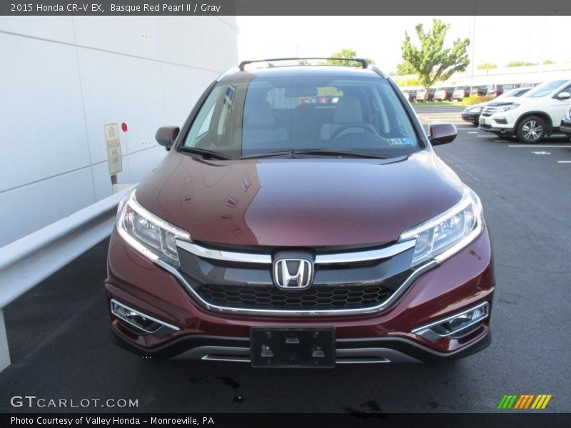 Basque Red Pearl II / Gray 2015 Honda CR-V EX