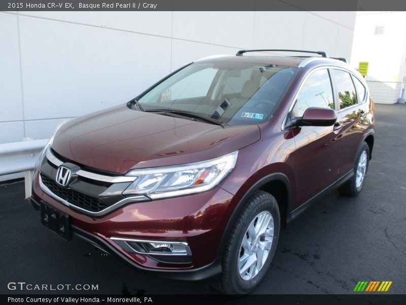 Basque Red Pearl II / Gray 2015 Honda CR-V EX