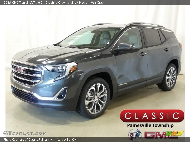 Graphite Gray Metallic / Medium Ash Gray 2019 GMC Terrain SLT AWD