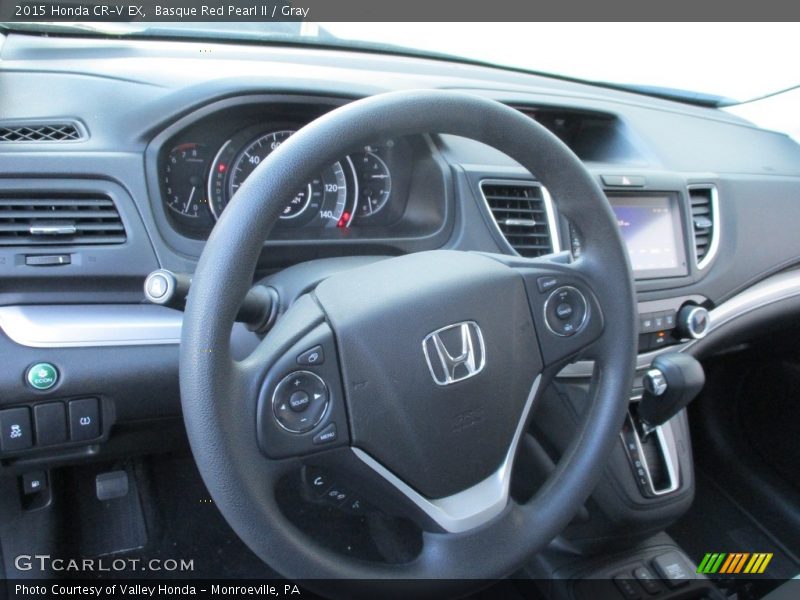 Basque Red Pearl II / Gray 2015 Honda CR-V EX