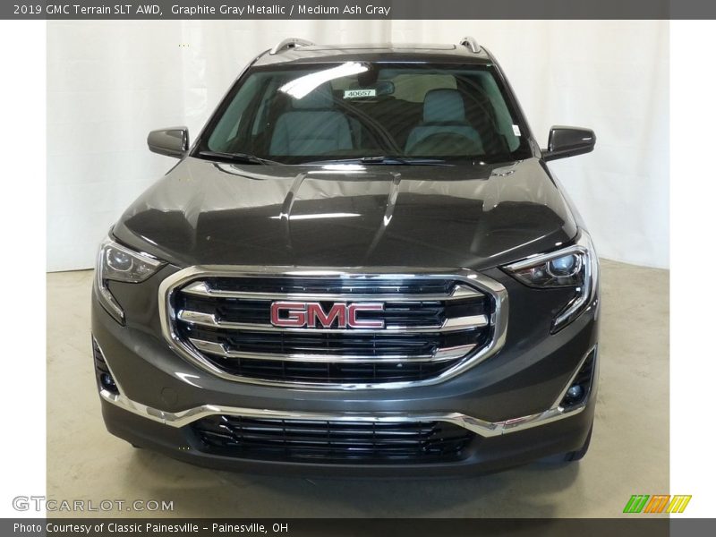 Graphite Gray Metallic / Medium Ash Gray 2019 GMC Terrain SLT AWD