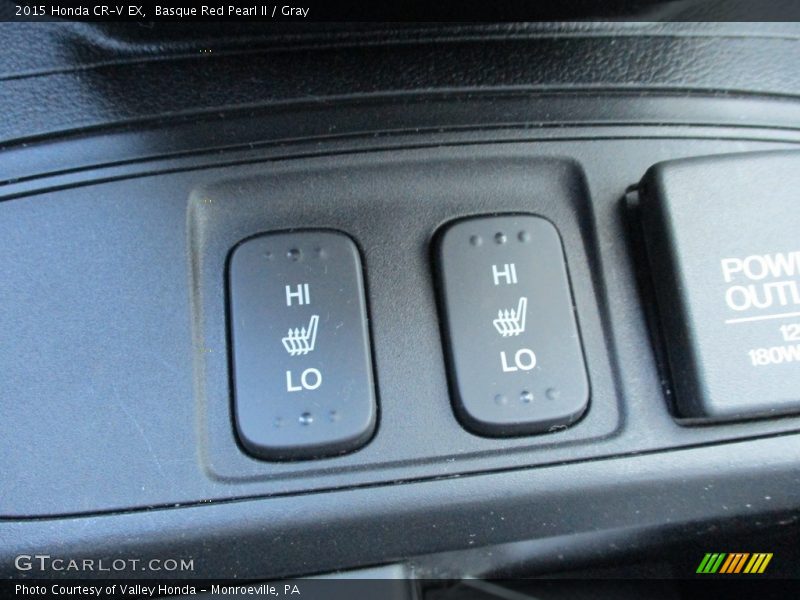 Basque Red Pearl II / Gray 2015 Honda CR-V EX