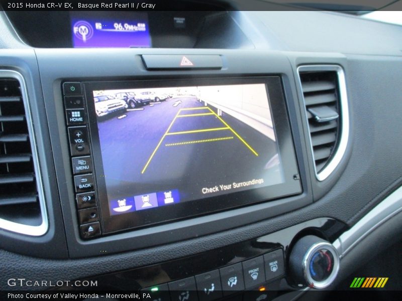 Basque Red Pearl II / Gray 2015 Honda CR-V EX