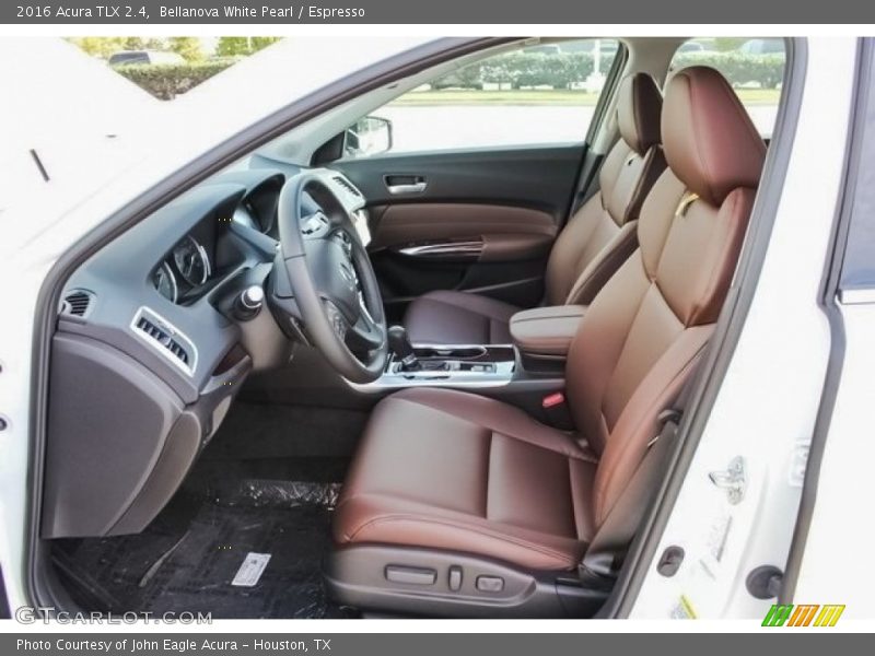 Bellanova White Pearl / Espresso 2016 Acura TLX 2.4