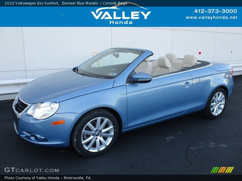 Eismeer Blue Metallic / Cornsilk Beige 2010 Volkswagen Eos Komfort