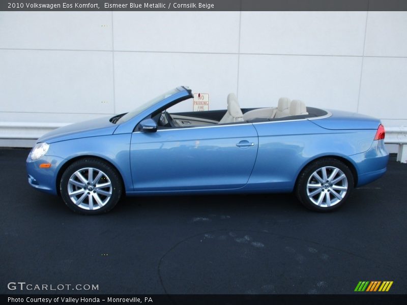Eismeer Blue Metallic / Cornsilk Beige 2010 Volkswagen Eos Komfort