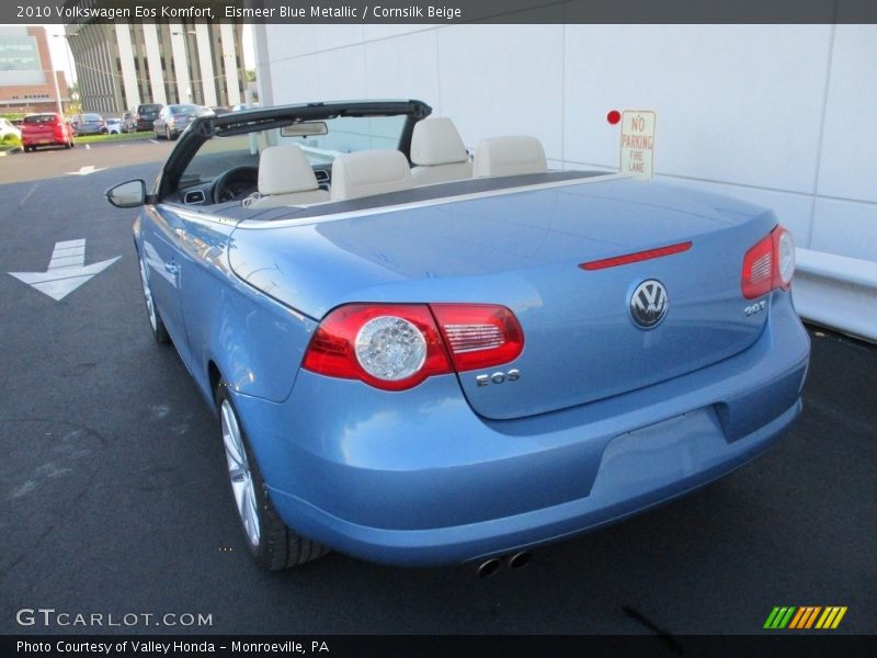 Eismeer Blue Metallic / Cornsilk Beige 2010 Volkswagen Eos Komfort