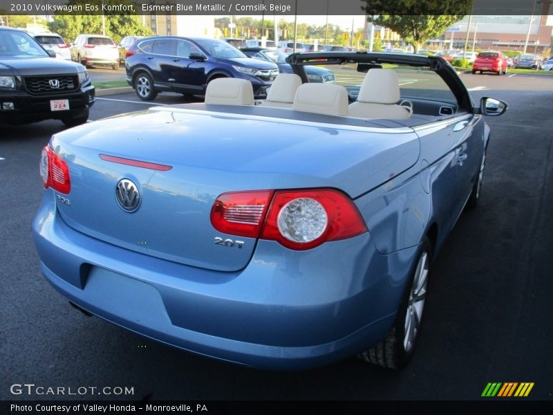 Eismeer Blue Metallic / Cornsilk Beige 2010 Volkswagen Eos Komfort