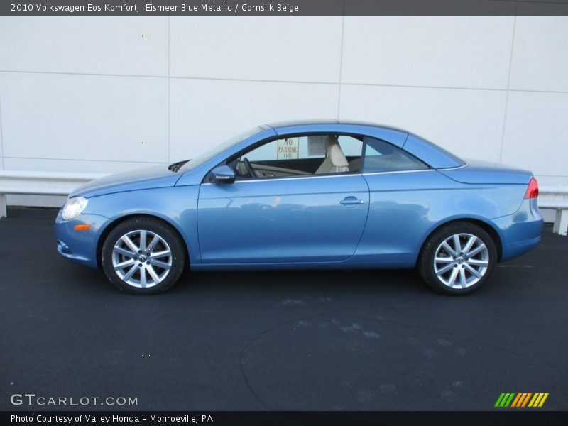 Eismeer Blue Metallic / Cornsilk Beige 2010 Volkswagen Eos Komfort
