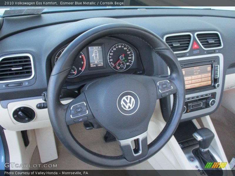Eismeer Blue Metallic / Cornsilk Beige 2010 Volkswagen Eos Komfort