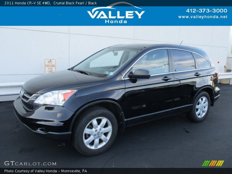 Crystal Black Pearl / Black 2011 Honda CR-V SE 4WD