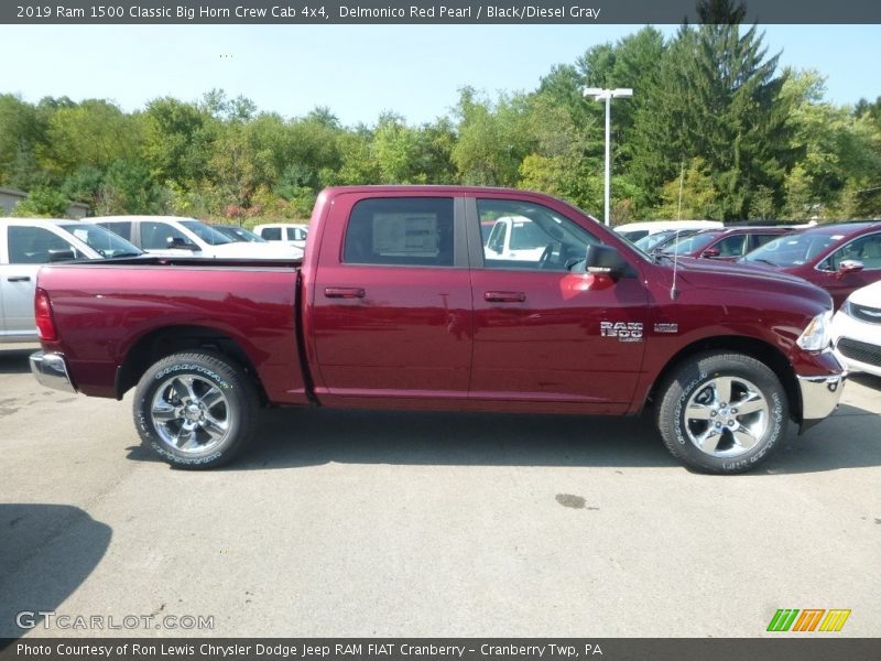 Delmonico Red Pearl / Black/Diesel Gray 2019 Ram 1500 Classic Big Horn Crew Cab 4x4