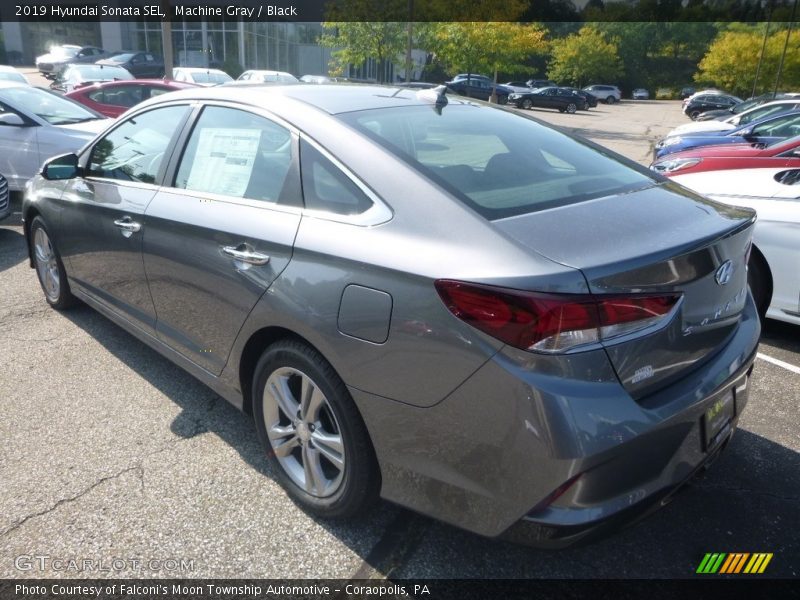 Machine Gray / Black 2019 Hyundai Sonata SEL