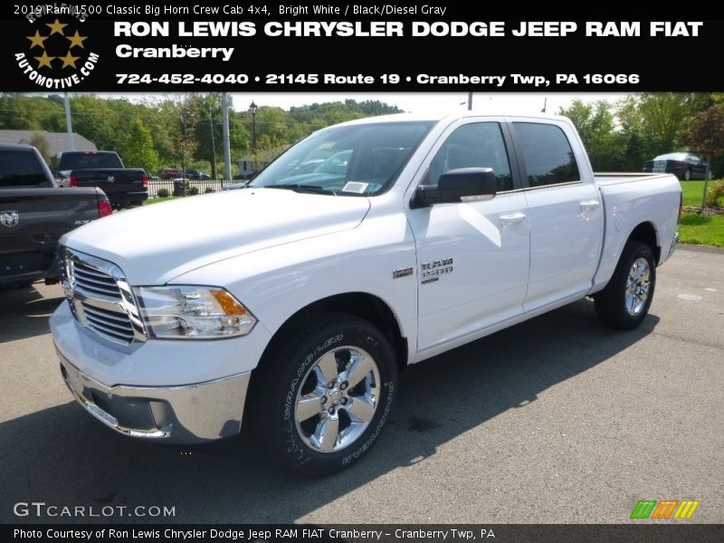 Bright White / Black/Diesel Gray 2019 Ram 1500 Classic Big Horn Crew Cab 4x4