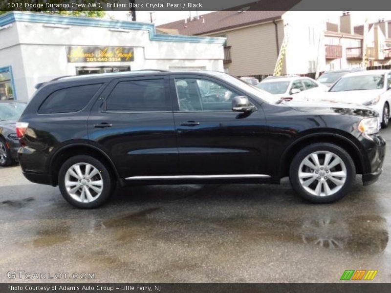 Brilliant Black Crystal Pearl / Black 2012 Dodge Durango Crew AWD