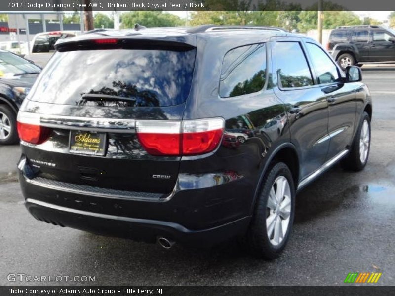 Brilliant Black Crystal Pearl / Black 2012 Dodge Durango Crew AWD