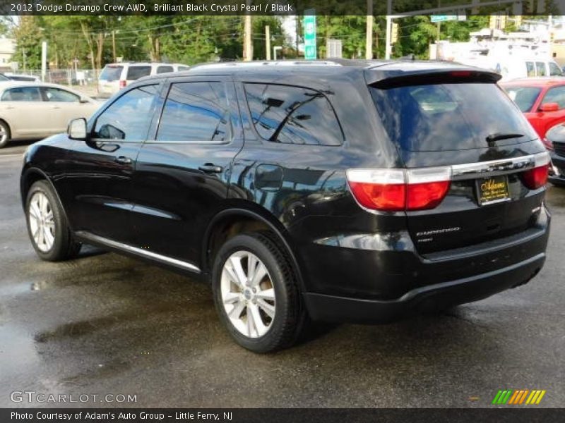 Brilliant Black Crystal Pearl / Black 2012 Dodge Durango Crew AWD