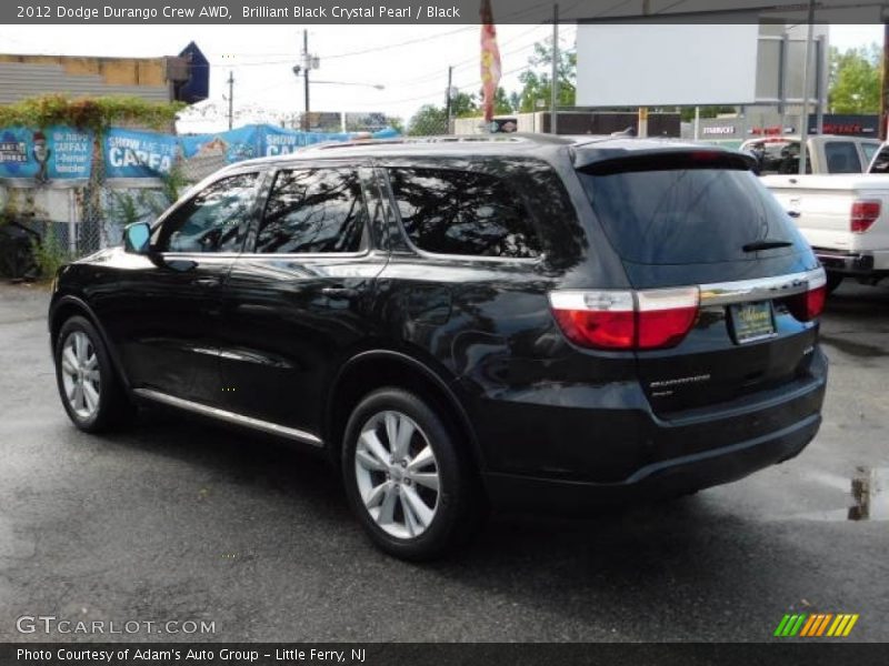 Brilliant Black Crystal Pearl / Black 2012 Dodge Durango Crew AWD