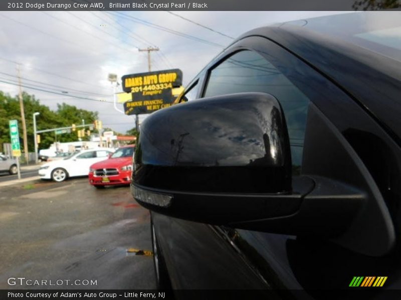 Brilliant Black Crystal Pearl / Black 2012 Dodge Durango Crew AWD