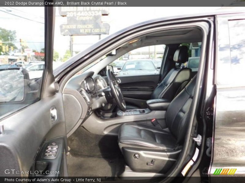 Brilliant Black Crystal Pearl / Black 2012 Dodge Durango Crew AWD