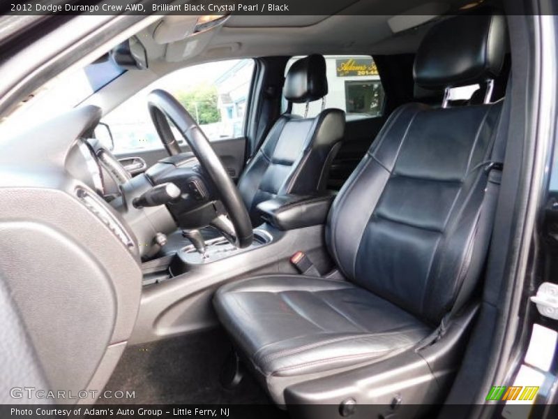 Brilliant Black Crystal Pearl / Black 2012 Dodge Durango Crew AWD