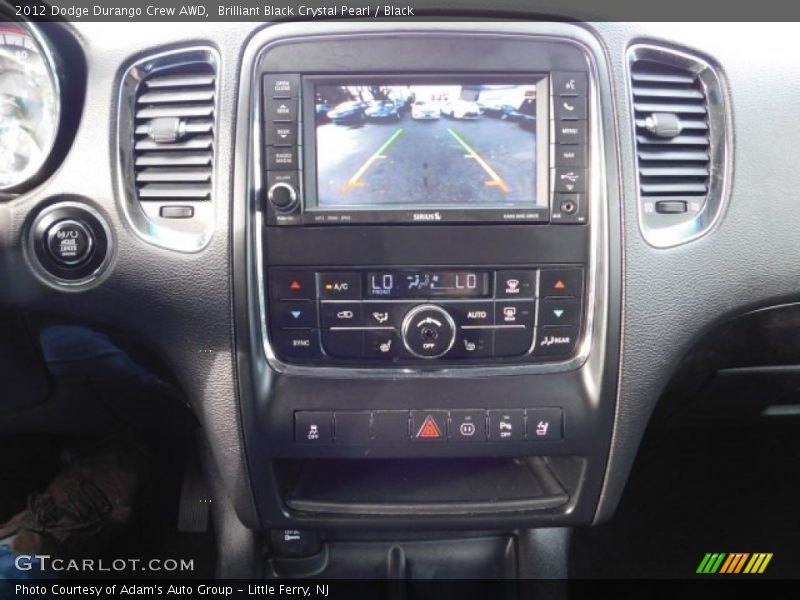 Brilliant Black Crystal Pearl / Black 2012 Dodge Durango Crew AWD