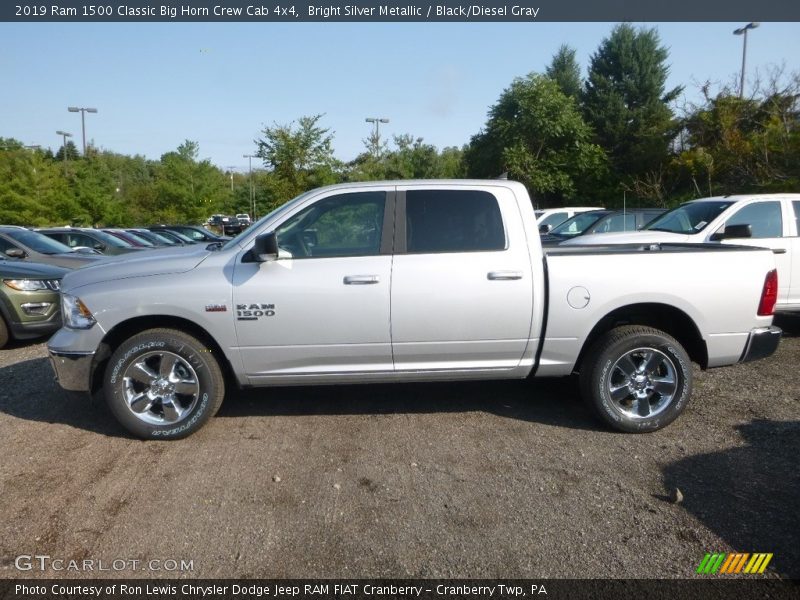 Bright Silver Metallic / Black/Diesel Gray 2019 Ram 1500 Classic Big Horn Crew Cab 4x4