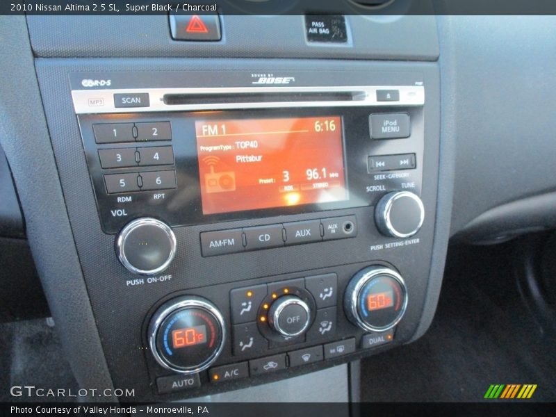 Super Black / Charcoal 2010 Nissan Altima 2.5 SL