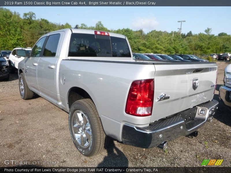 Bright Silver Metallic / Black/Diesel Gray 2019 Ram 1500 Classic Big Horn Crew Cab 4x4