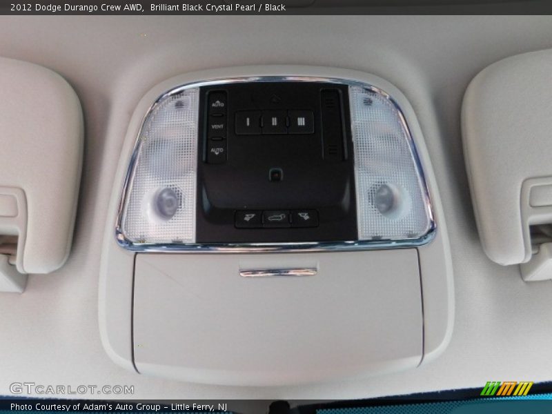 Brilliant Black Crystal Pearl / Black 2012 Dodge Durango Crew AWD