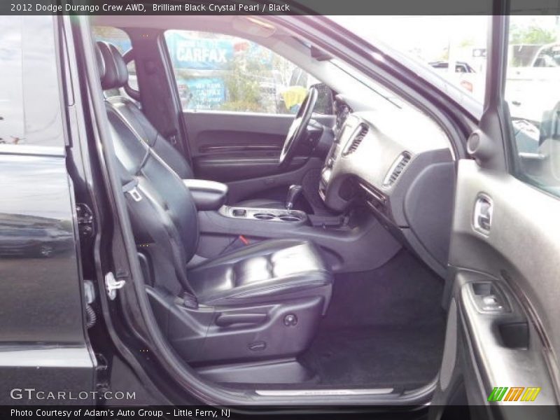 Brilliant Black Crystal Pearl / Black 2012 Dodge Durango Crew AWD
