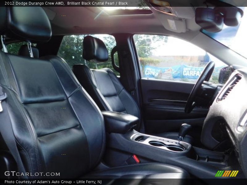 Brilliant Black Crystal Pearl / Black 2012 Dodge Durango Crew AWD