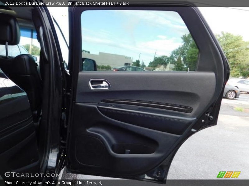 Brilliant Black Crystal Pearl / Black 2012 Dodge Durango Crew AWD
