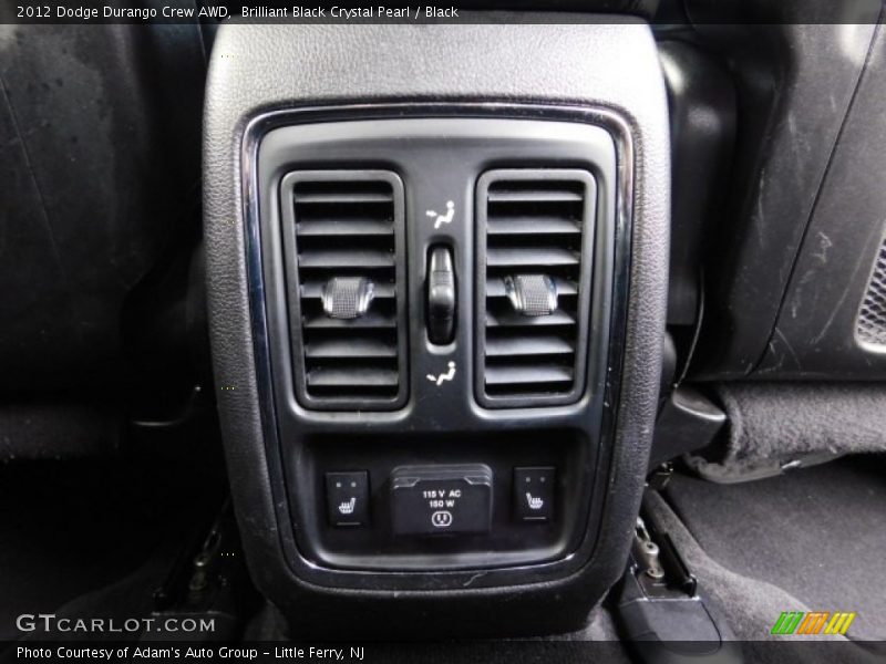 Brilliant Black Crystal Pearl / Black 2012 Dodge Durango Crew AWD