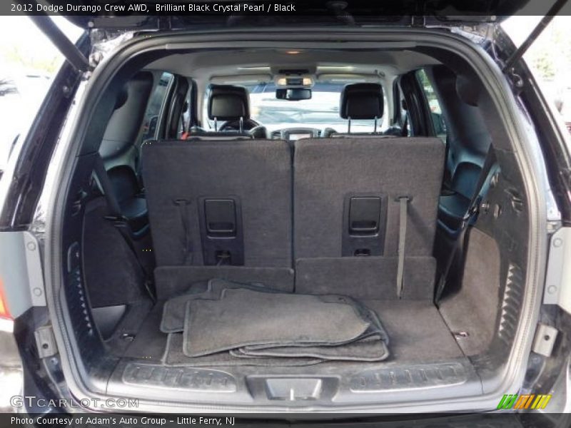 Brilliant Black Crystal Pearl / Black 2012 Dodge Durango Crew AWD