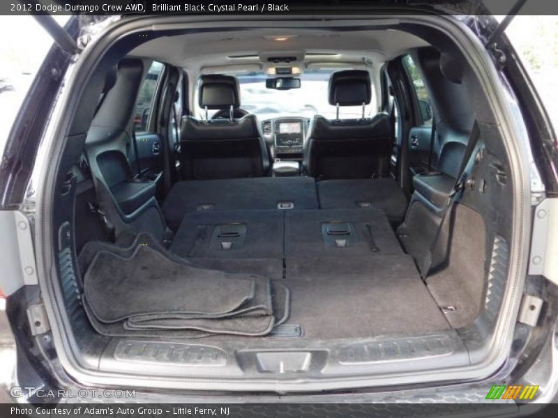 Brilliant Black Crystal Pearl / Black 2012 Dodge Durango Crew AWD