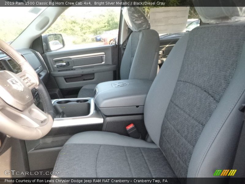 Bright Silver Metallic / Black/Diesel Gray 2019 Ram 1500 Classic Big Horn Crew Cab 4x4
