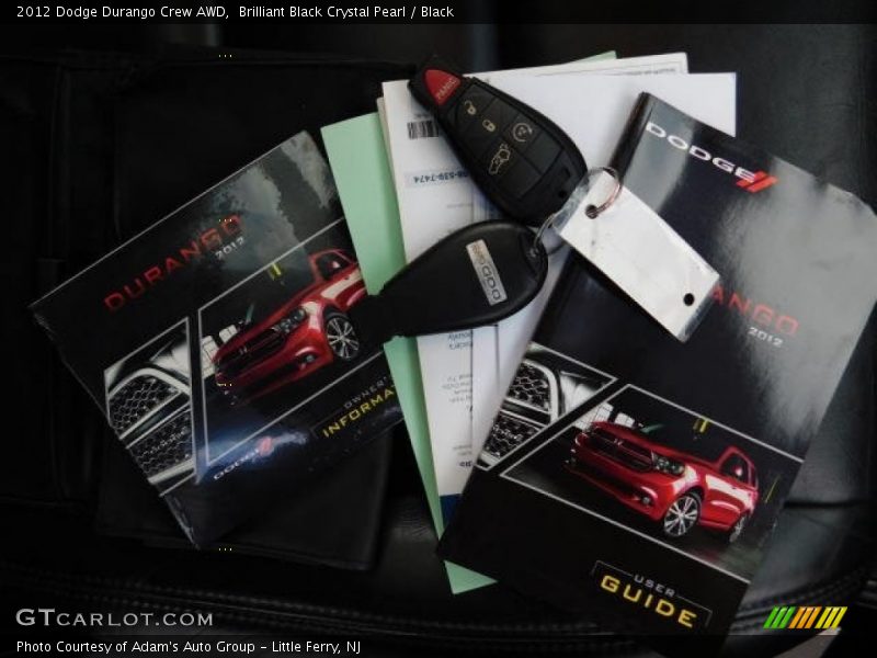 Brilliant Black Crystal Pearl / Black 2012 Dodge Durango Crew AWD
