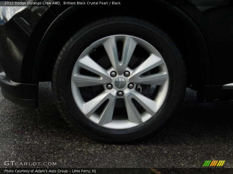 Brilliant Black Crystal Pearl / Black 2012 Dodge Durango Crew AWD